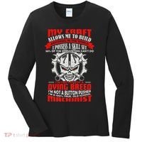 BeeTee Im A 100 True Old School Machinist Women's Long Sleeve Shirt thumb 0