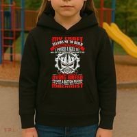 BeeTee Im A 100 True Old School Machinist Kids Hoodie thumb 3