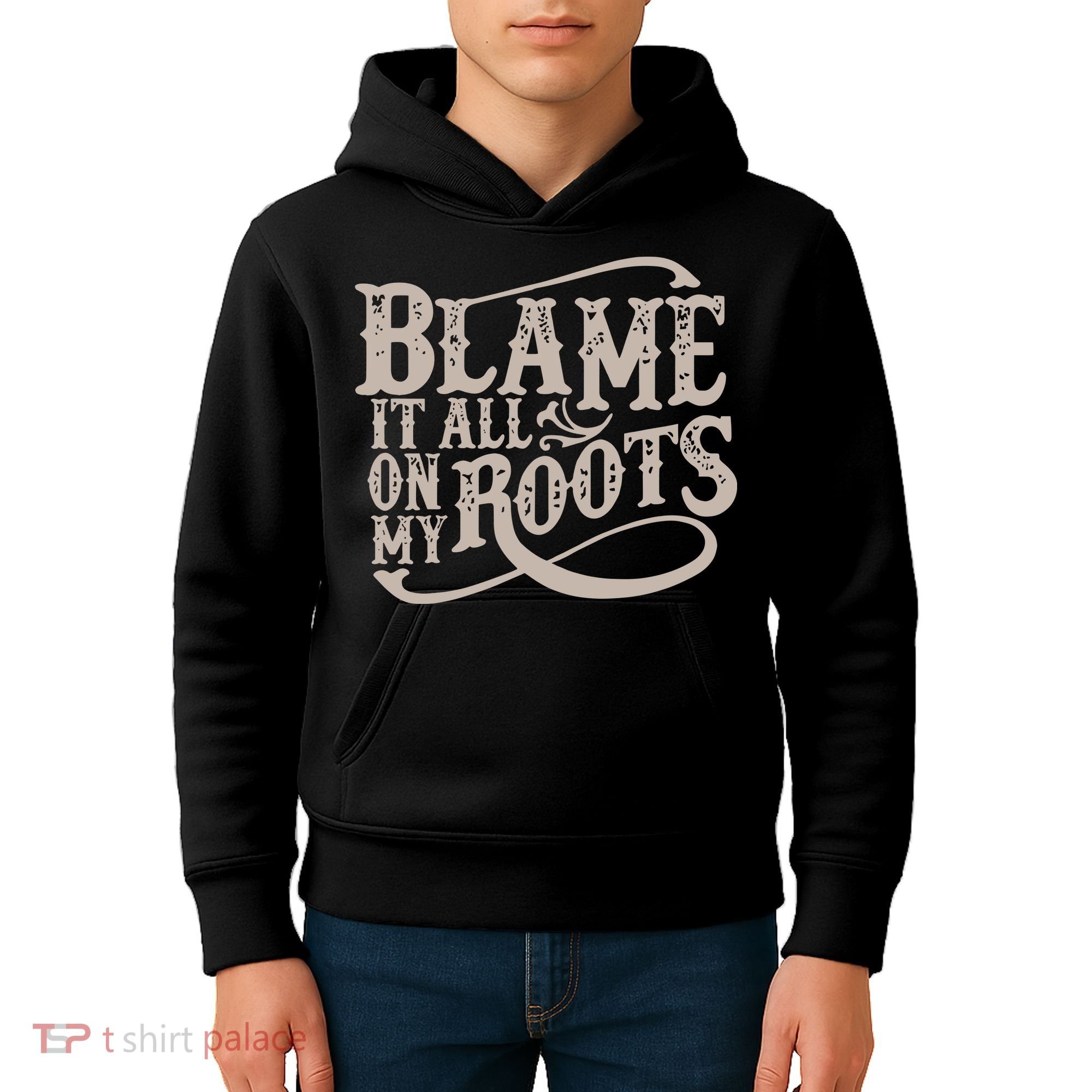 Blame It All On My Roots Kids Hoodie