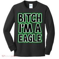 Bitch I'm A Eagle Kids Long Sleeve Shirt thumb 0