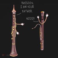Bassoon I Am Your Father Nooo Funny Oboe Sweatshirt thumb 3