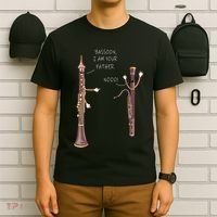 Bassoon I Am Your Father Nooo Funny Oboe T-Shirt thumb 6