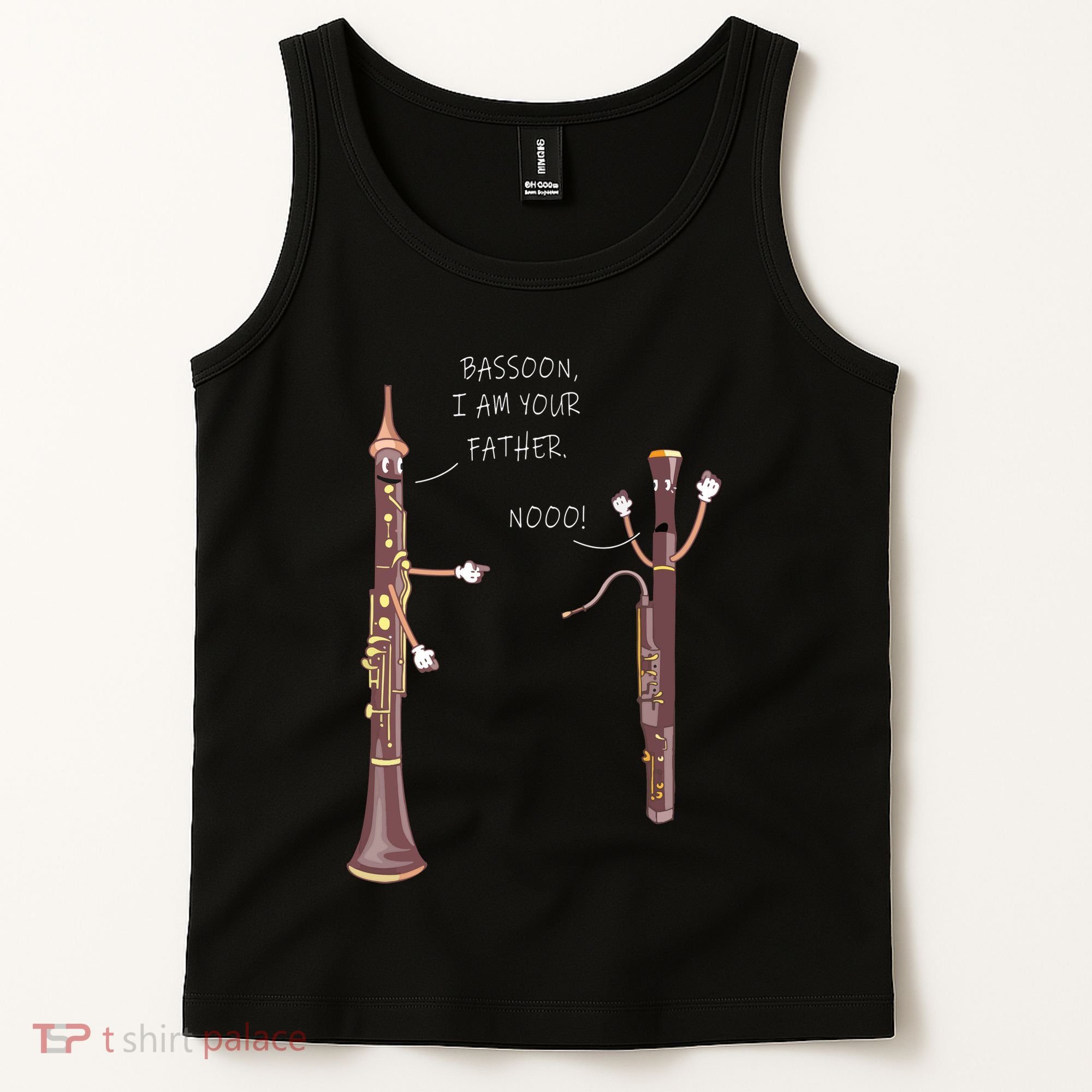 Bassoon I Am Your Father Nooo Funny Oboe Tank Top