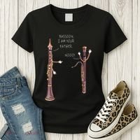 Bassoon I Am Your Father Nooo Funny Oboe Women's T-Shirt thumb 3