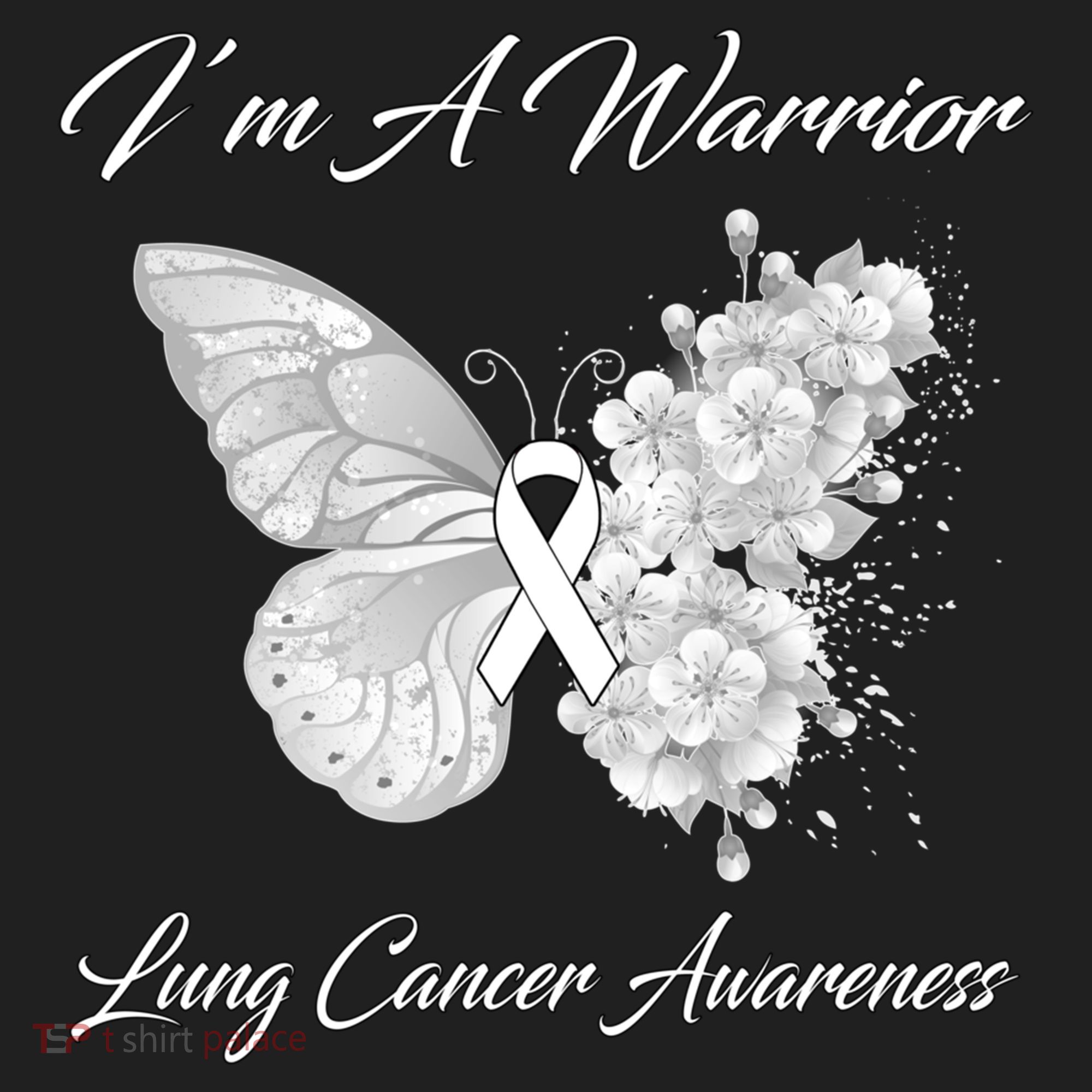 Butterfly I’m A Warrior Lung Cancer Awareness Gift Women's Sweatshirt