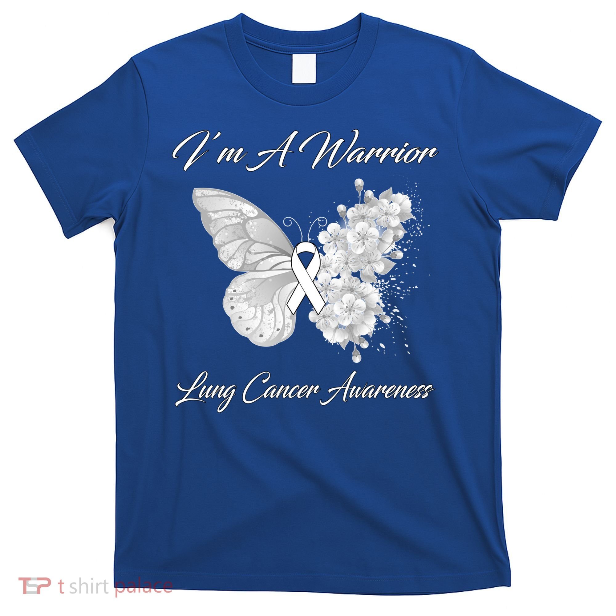 Butterfly I’m A Warrior Lung Cancer Awareness Gift T-Shirt
