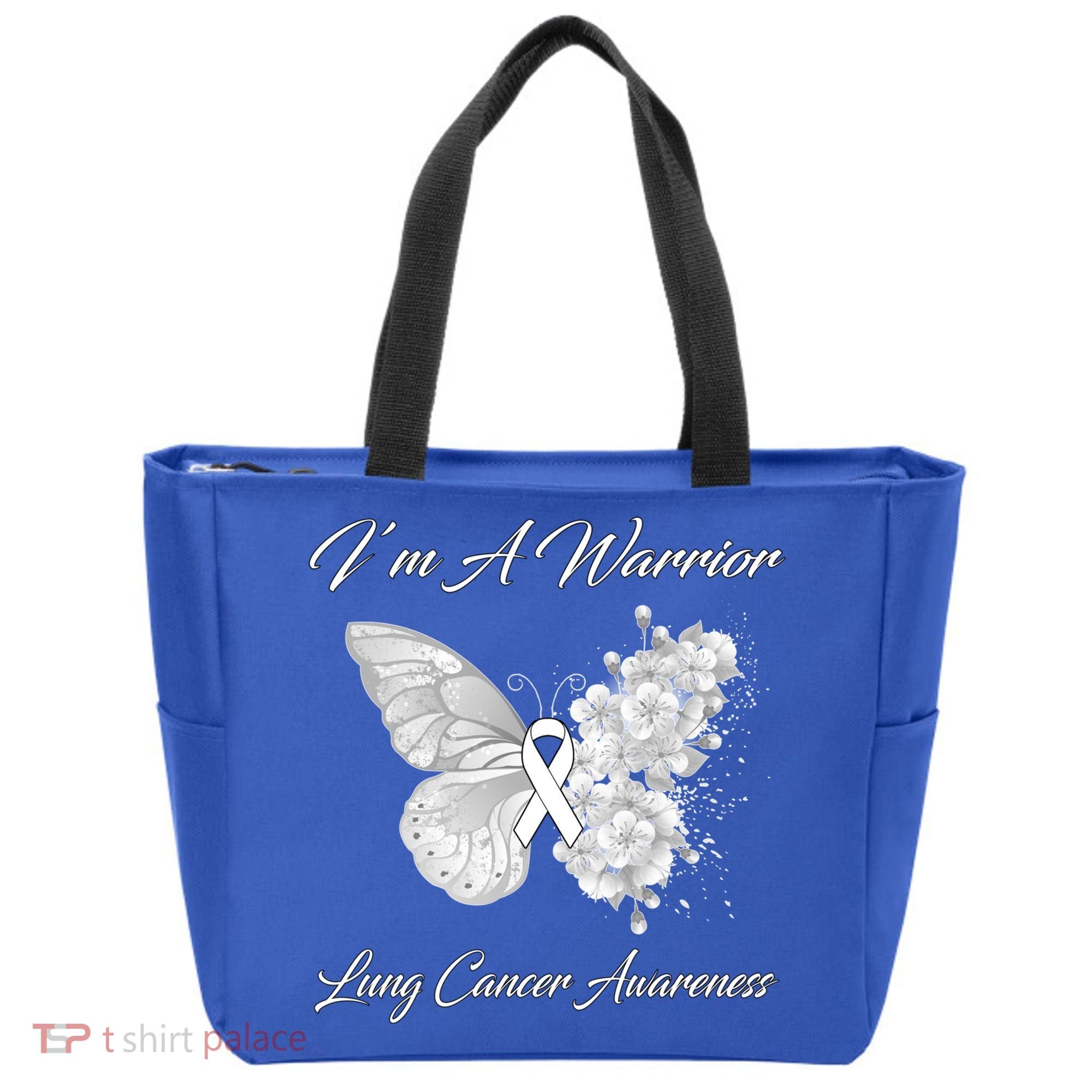 Butterfly I’m A Warrior Lung Cancer Awareness Gift Tote Bag