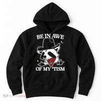 Be In Awe Of My Tism Retro Style Hoodie thumb 0