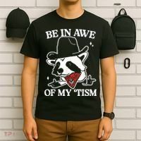 Be In Awe Of My Tism Retro Style T-Shirt thumb 6