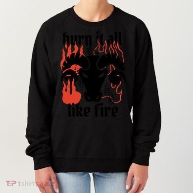 Burn It All Like Fire Aries Zodiac Women's Sweatshirt