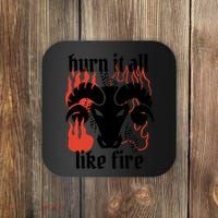 Burn It All Like Fire Aries Zodiac Coaster thumb 0