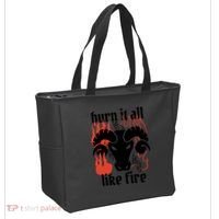 Burn It All Like Fire Aries Zodiac Tote Bag thumb 2