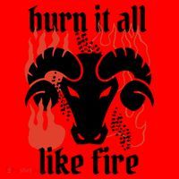 Burn It All Like Fire Aries Zodiac Santa Hat thumb 1