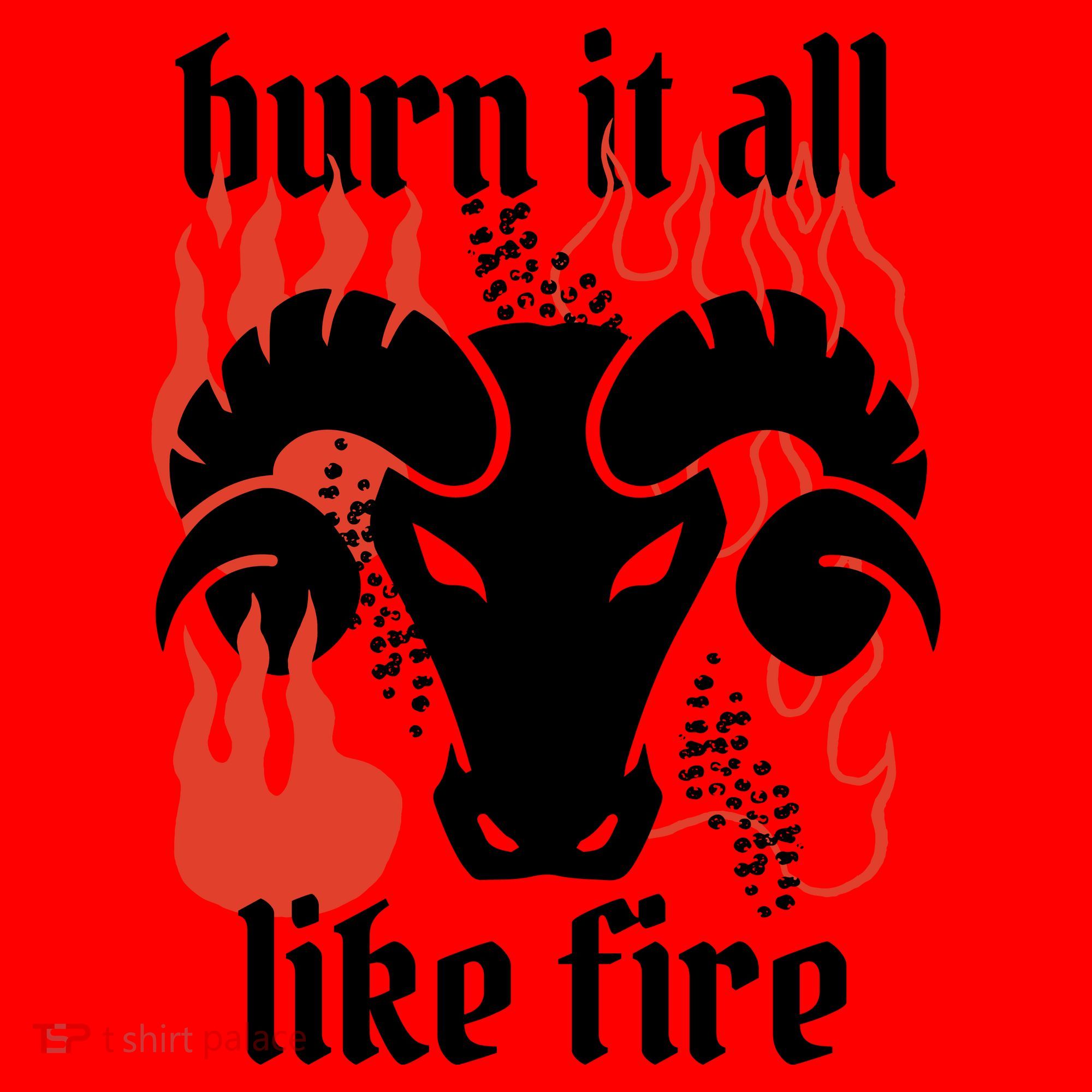 Burn It All Like Fire Aries Zodiac Santa Hat