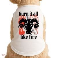 Burn It All Like Fire Aries Zodiac Doggie Tank thumb 0
