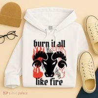 Burn It All Like Fire Aries Zodiac Hoodie thumb 4