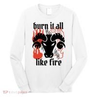 Burn It All Like Fire Aries Zodiac Long Sleeve Shirt thumb 0