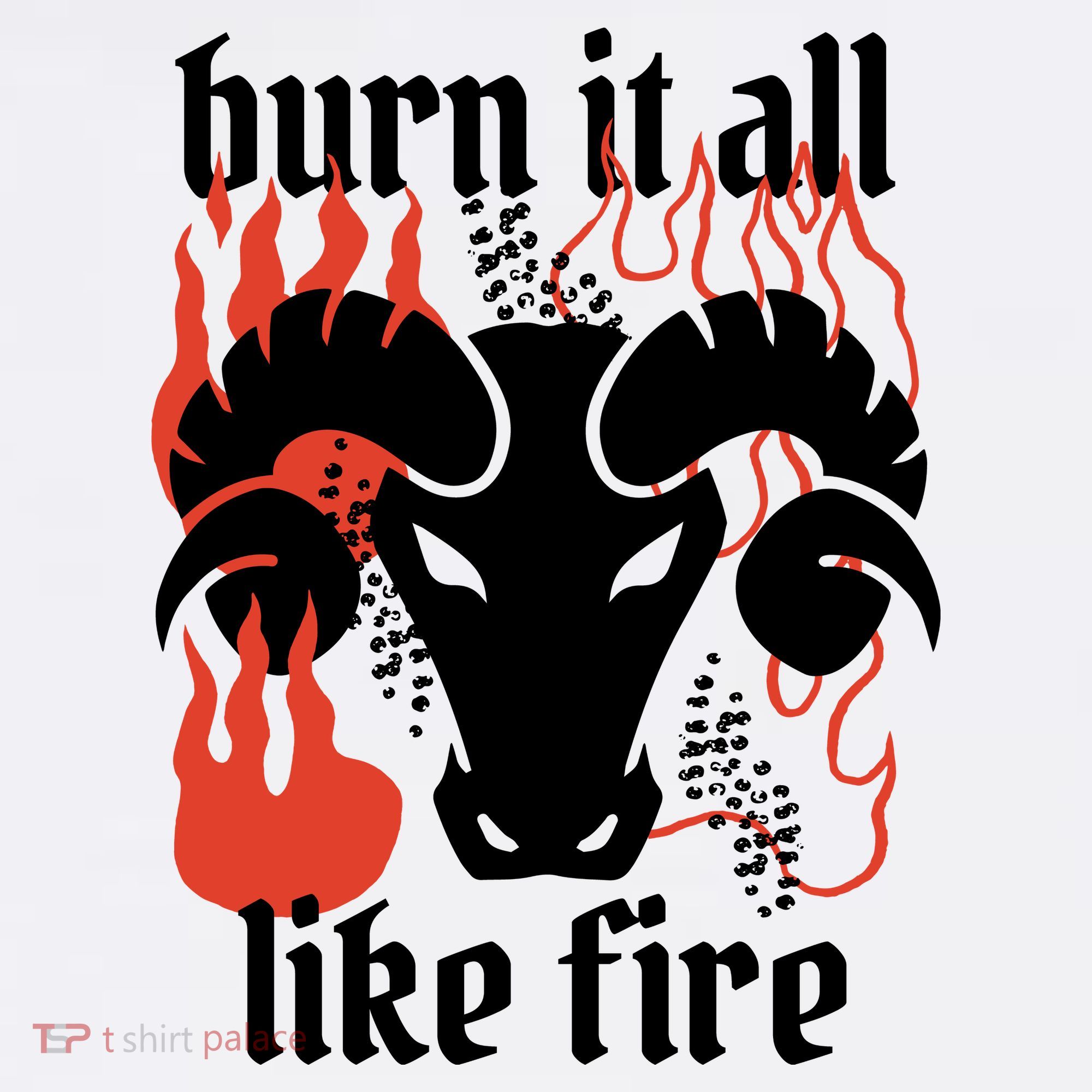 Burn It All Like Fire Aries Zodiac Long Sleeve Shirt
