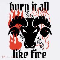 Burn It All Like Fire Aries Zodiac Sweatshirt thumb 3