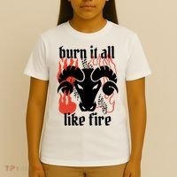Burn It All Like Fire Aries Zodiac T-Shirt thumb 4