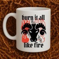 Burn It All Like Fire Aries Zodiac Coffee Mug thumb 2