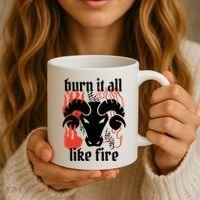 Burn It All Like Fire Aries Zodiac Coffee Mug thumb 3