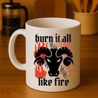 Burn It All Like Fire Aries Zodiac Coffee Mug thumb 4