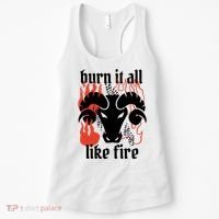 Burn It All Like Fire Aries Zodiac Women's Tank Top thumb 0