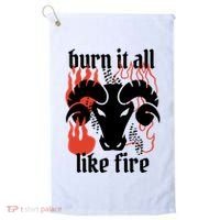 Burn It All Like Fire Aries Zodiac Golf Towel thumb 0