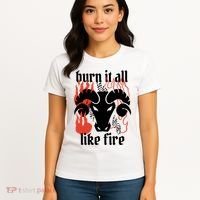 Burn It All Like Fire Aries Zodiac Women's T-Shirt thumb 4