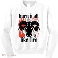 Burn It All Like Fire Aries Zodiac Kids Sweatshirt thumb 0