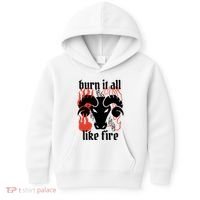 Burn It All Like Fire Aries Zodiac Kids Hoodie thumb 0