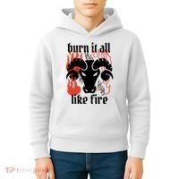 Burn It All Like Fire Aries Zodiac Kids Hoodie thumb 4