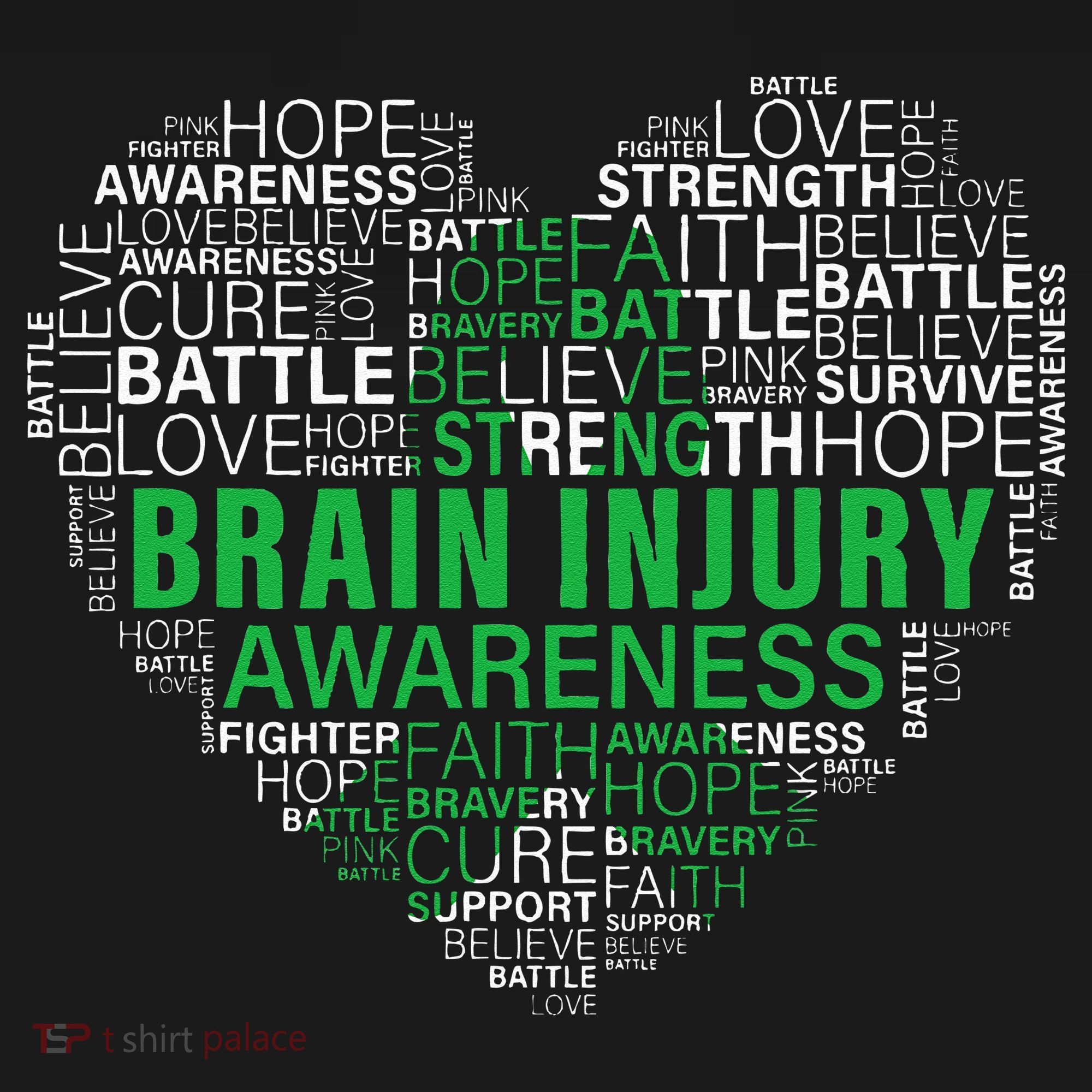 Brain Injury Awareness Fighting Hope Support Strong Warrior Hoodie