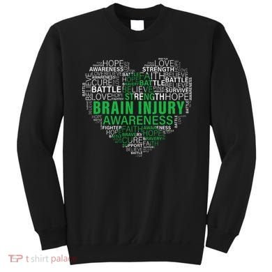 Brain Injury Awareness Fighting Hope Support Strong Warrior Sweatshirt