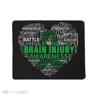 Brain Injury Awareness Fighting Hope Support Strong Warrior Mousepad thumb 0