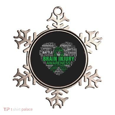 Brain Injury Awareness Fighting Hope Support Strong Warrior Ornament