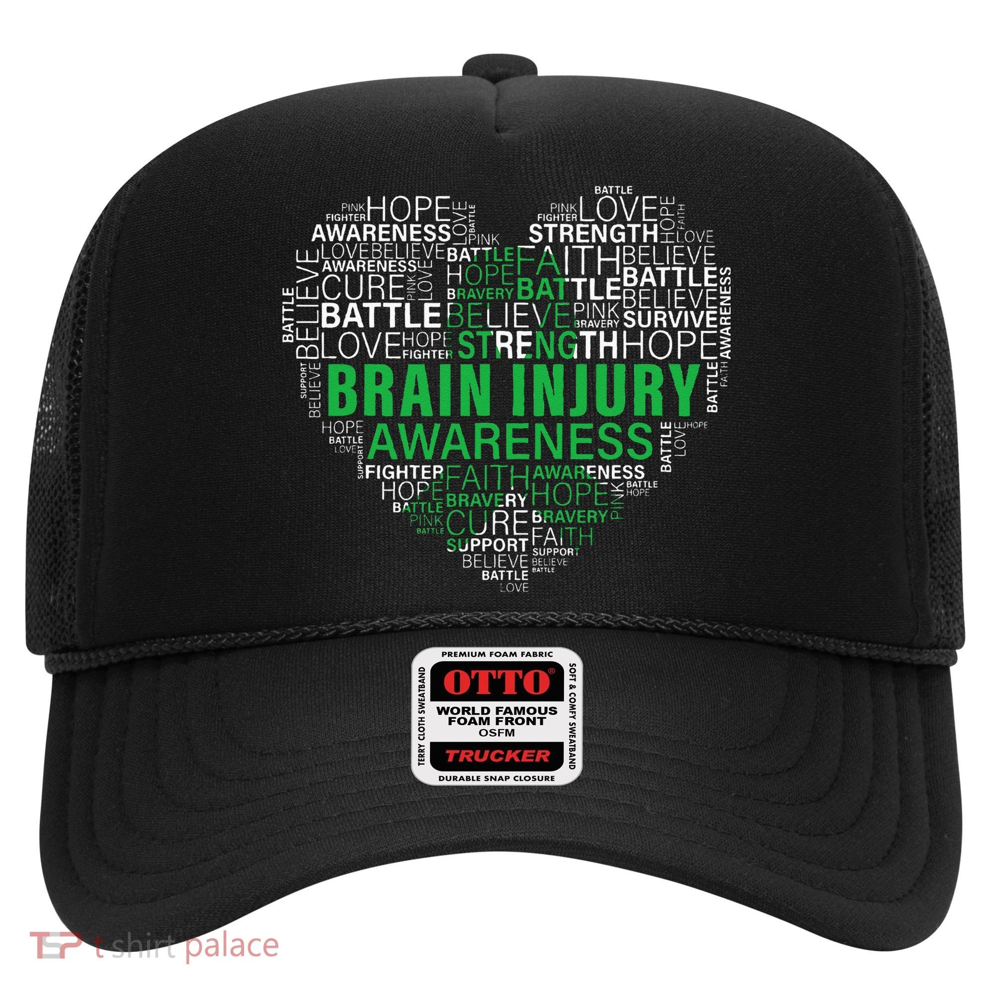 Brain Injury Awareness Fighting Hope Support Strong Warrior Hat