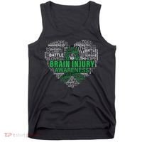 Brain Injury Awareness Fighting Hope Support Strong Warrior Tank Top thumb 0