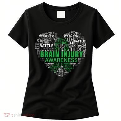 Brain Injury Awareness Fighting Hope Support Strong Warrior Women's T-Shirt