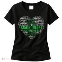 Brain Injury Awareness Fighting Hope Support Strong Warrior Women's T-Shirt thumb 0