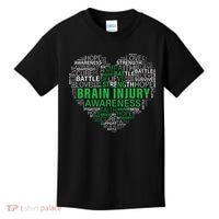 Brain Injury Awareness Fighting Hope Support Strong Warrior Kids T-Shirt thumb 0