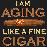 Backprint I Am Aging Like A Fine Cigar Women's Sweatshirt thumb 2
