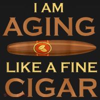 Backprint I Am Aging Like A Fine Cigar Long Sleeve Shirt thumb 2