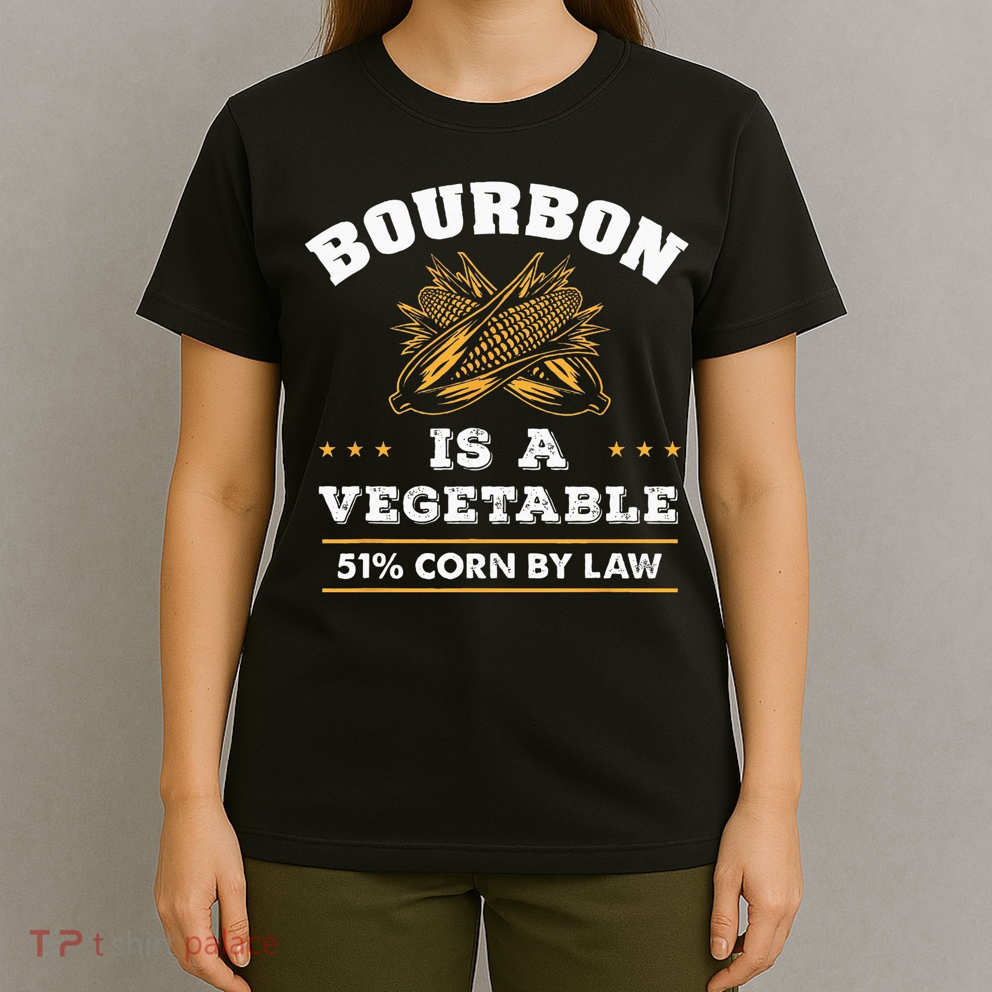 Bourbon Is A Vegetable Whiskey Funny Bourbon Drinking T-Shirt