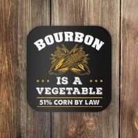 Bourbon Is A Vegetable Whiskey Funny Bourbon Drinking Coaster thumb 0