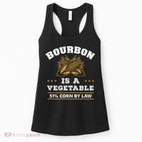 Bourbon Is A Vegetable Whiskey Funny Bourbon Drinking Women's Tank Top thumb 0