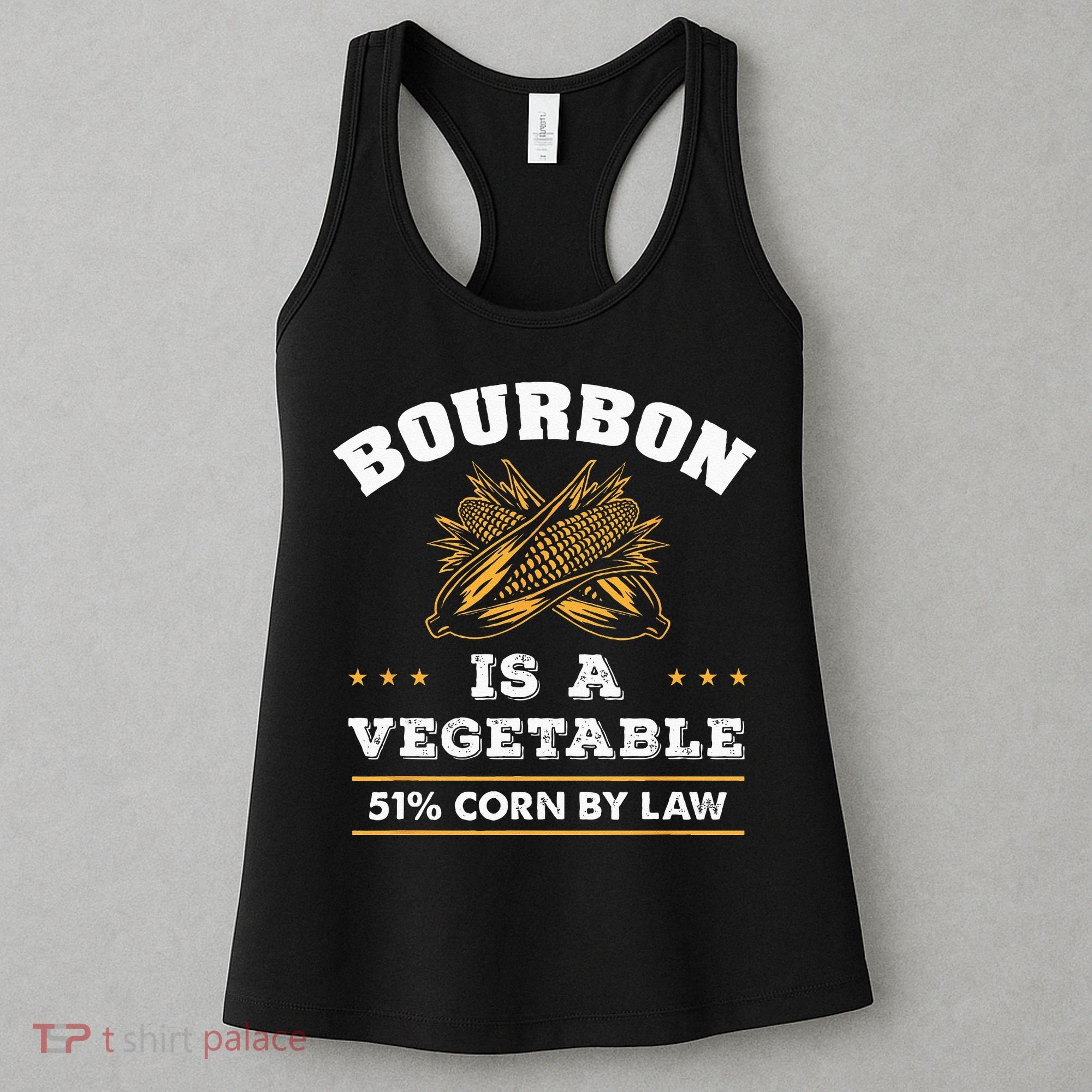 Bourbon Is A Vegetable Whiskey Funny Bourbon Drinking Women's Tank Top