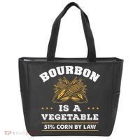 Bourbon Is A Vegetable Whiskey Funny Bourbon Drinking Tote Bag thumb 0