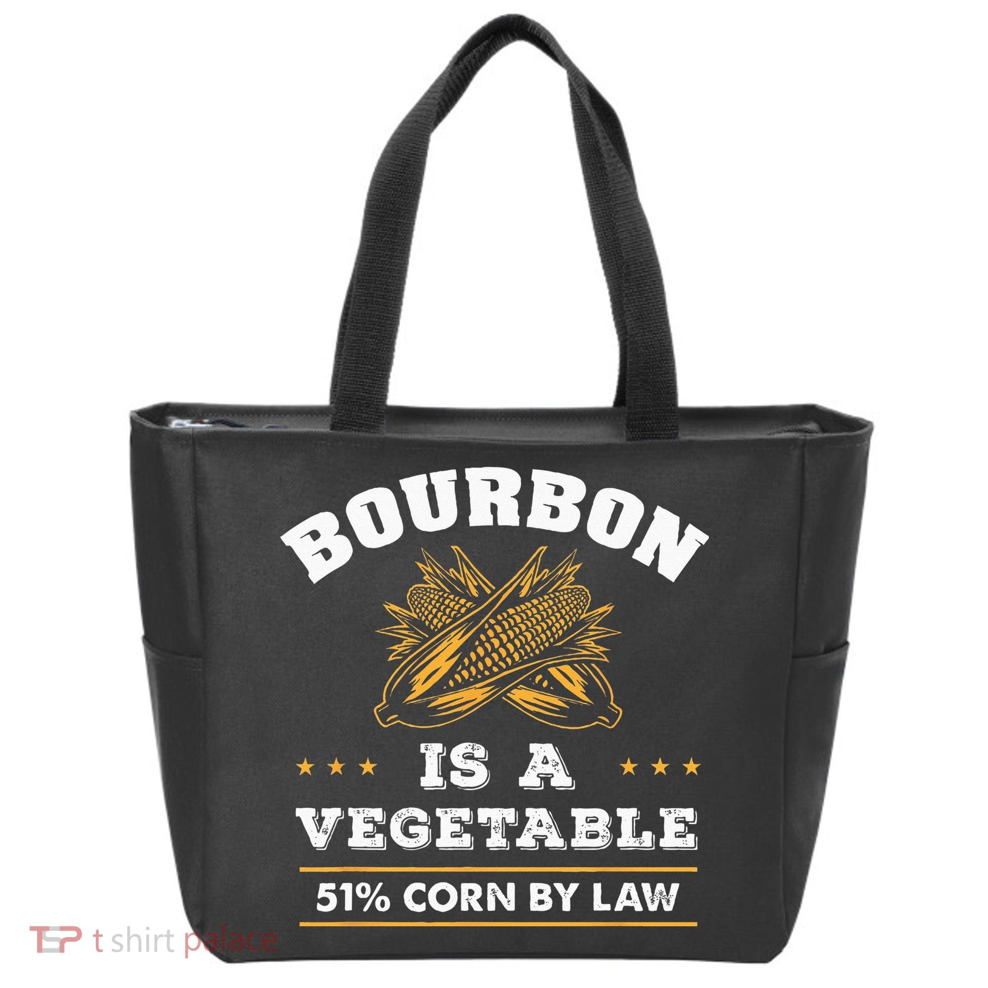 Bourbon Is A Vegetable Whiskey Funny Bourbon Drinking Tote Bag